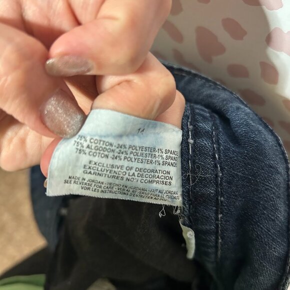 Nine West Women's 14 Bootcut Denim Jeans Embellished Annette Jean Bootcut Flare - Picture 8 of 11